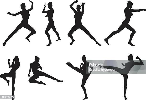 Female Martial Arts Stock Illustration - Download Image Now - Women, Females, Judo