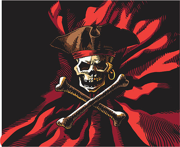 Skull And Cross Bones vector art illustration