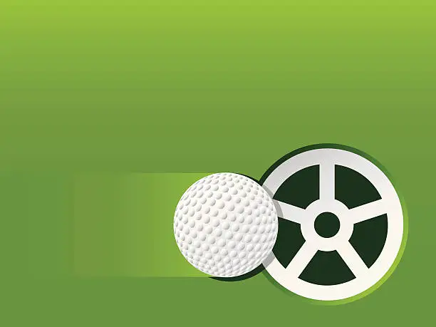 Vector illustration of Golf Putt