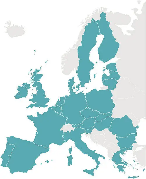 Vector illustration of European Union