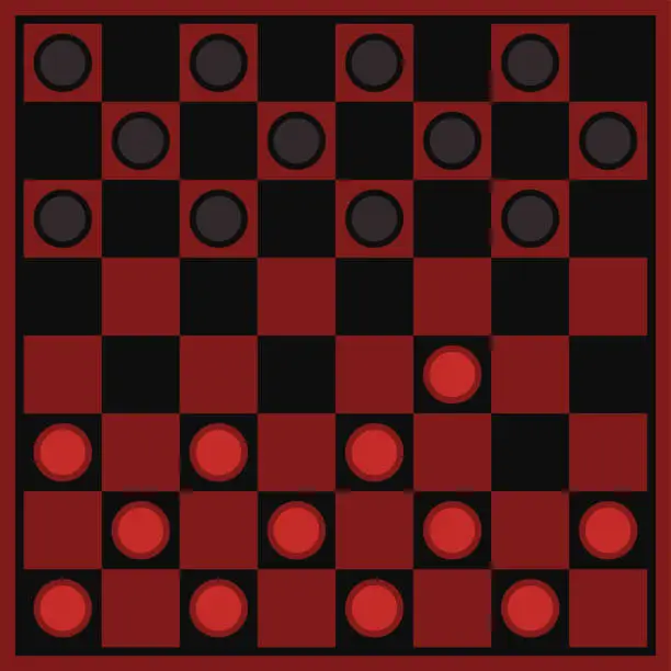 Vector illustration of Checkers