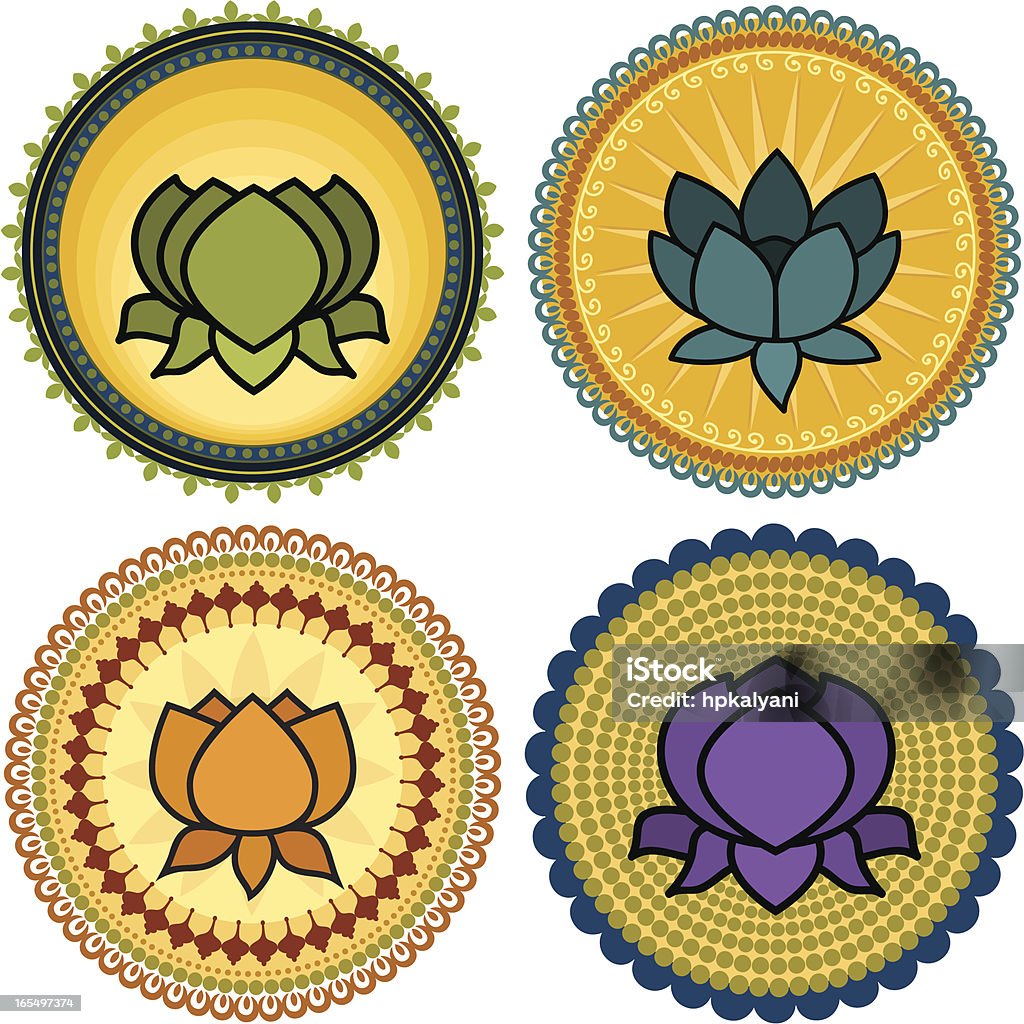 Lotus Mandalas (Vector) A collection of mandala designs with lotus flowers. (Includes .jpg) Lotus Water Lily stock vector