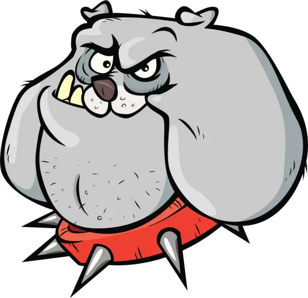 Vector illustration of bull dog