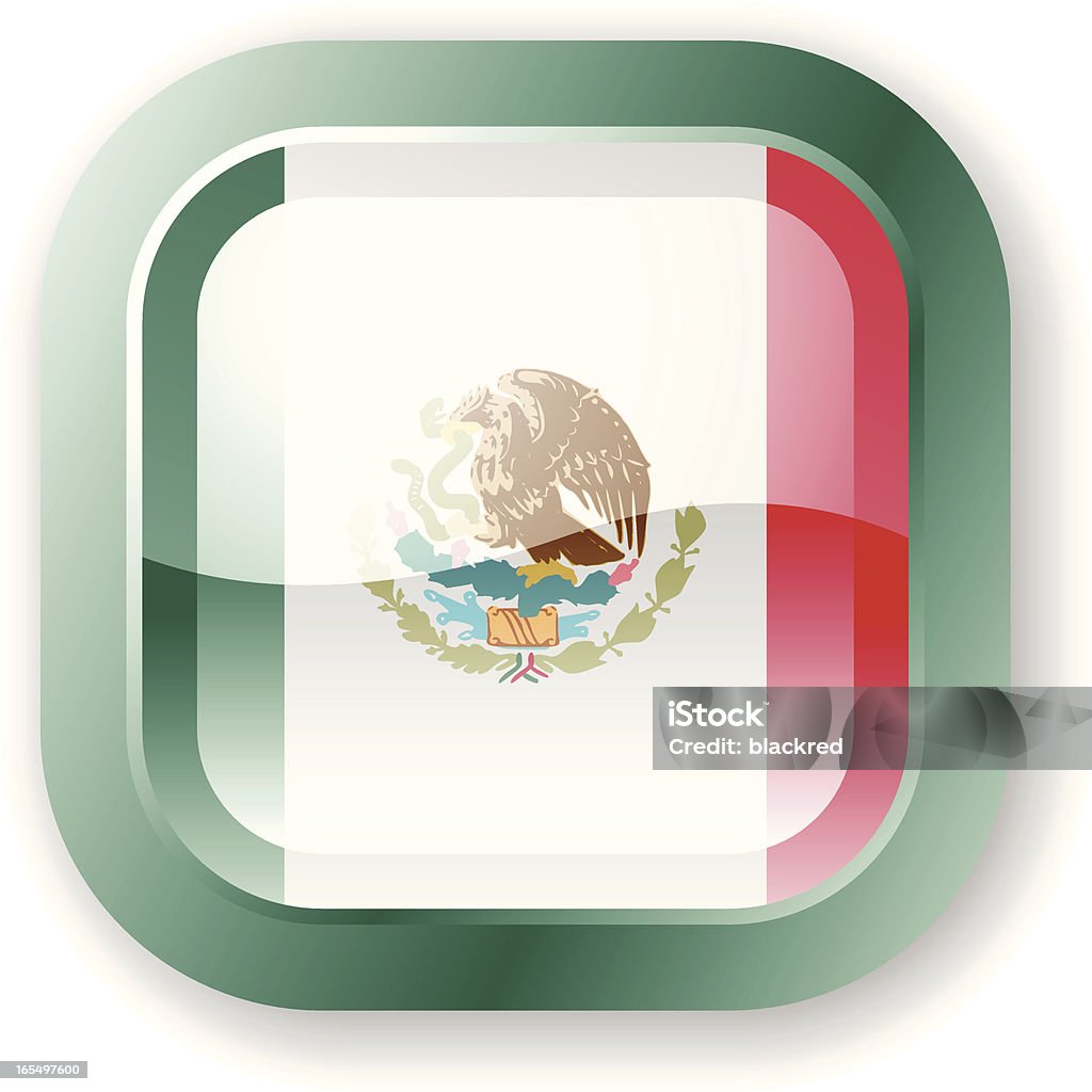 Ícone de bandeira do México - Vetor de América do Sul royalty-free