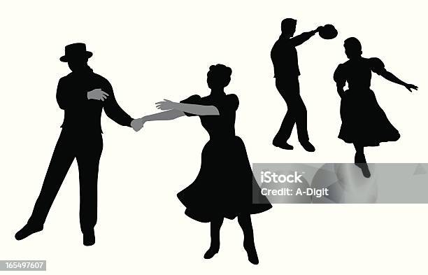 Dancingcouple - Immagini vettoriali stock e altre immagini di Adulto - Adulto, Arte, Cultura e Spettacolo, Artista di spettacolo