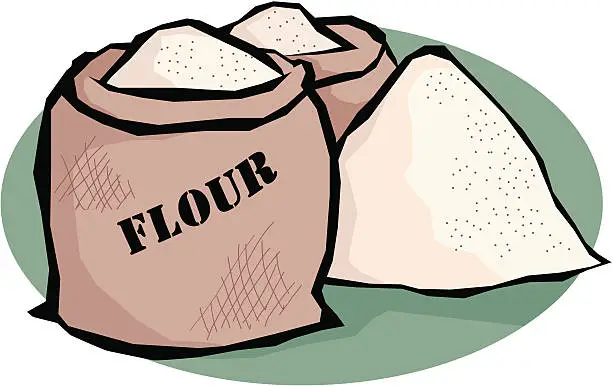 Vector illustration of Flour