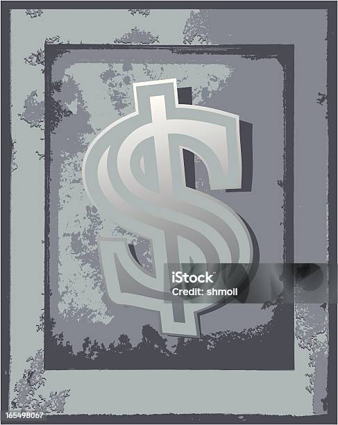 Old Frame With Dollar Currency Symbol Stock Illustration - Download Image Now - Abstract, Abstract Backgrounds, Backgrounds