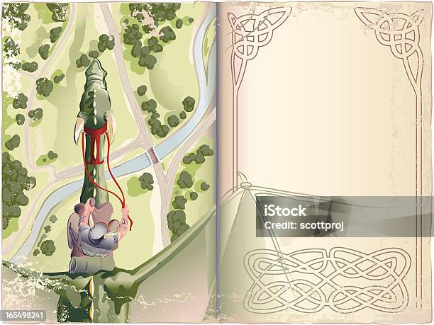 Scout Story Stock Illustration - Download Image Now - Fairy Tale, Picture Book, Dragon