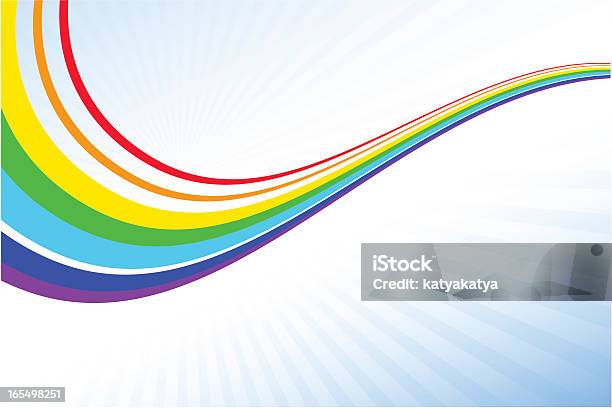 Rainbow — стоковая векторная графика и другие изображения на тему Радуга - Радуга, Линия, Полосатый