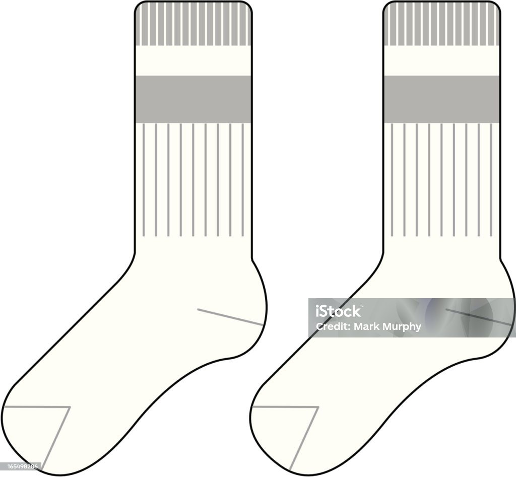 Tubo Sports Socks - Royalty-free Meia - Peça de roupa arte vetorial