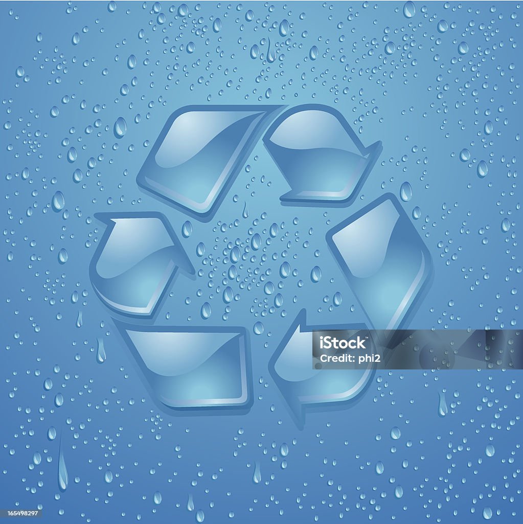 Vidro-como Símbolo de Reciclagem VETOR - Royalty-free Abundância arte vetorial