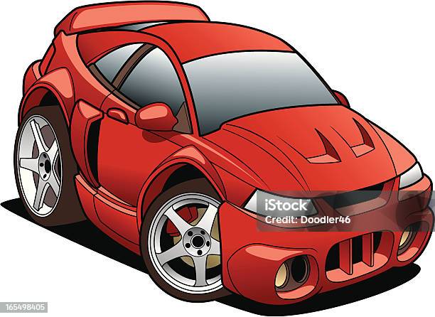 Cartoon Mustang Stock Illustration - Download Image Now - Car, Cartoon, Sports Car