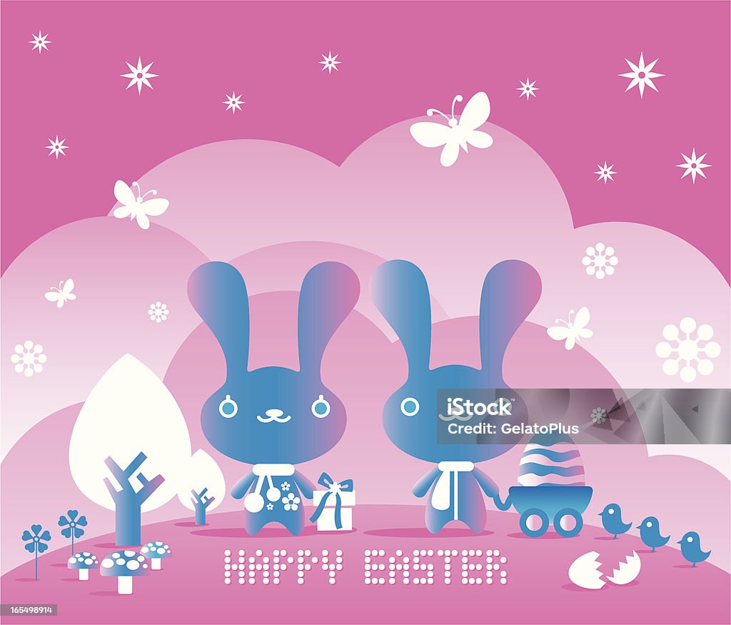 Easter Bunny - Lizenzfrei Baum Vektorgrafik