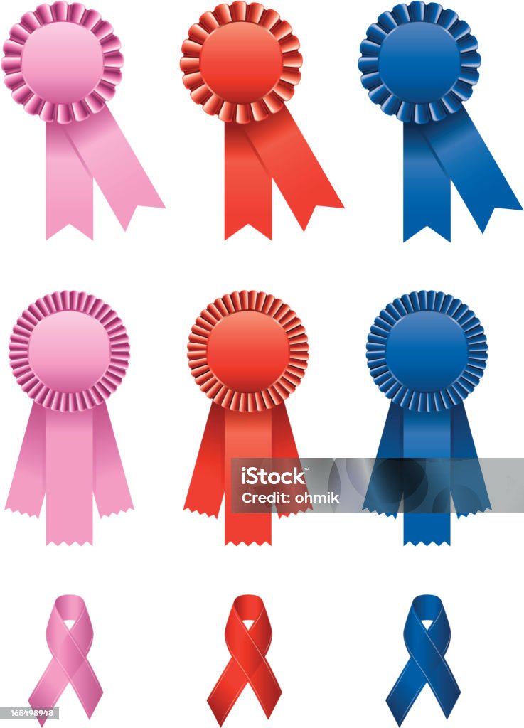 Three Color Ribbon Three Style Ribbons Stock Illustration - Download Image Now - AIDS ...
