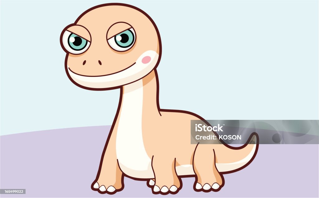 Desenhos animados de dinossauros - Vetor de Animal royalty-free