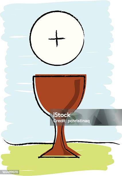 Eucharist - Immagini vettoriali stock e altre immagini di Comunione - Comunione, Amore, Calice