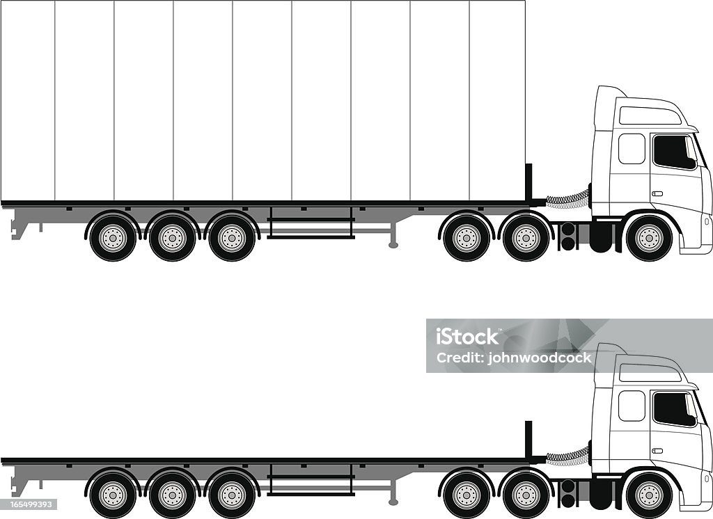 大型トラック - イラストレーションのロイヤリティフリーベクトルアート