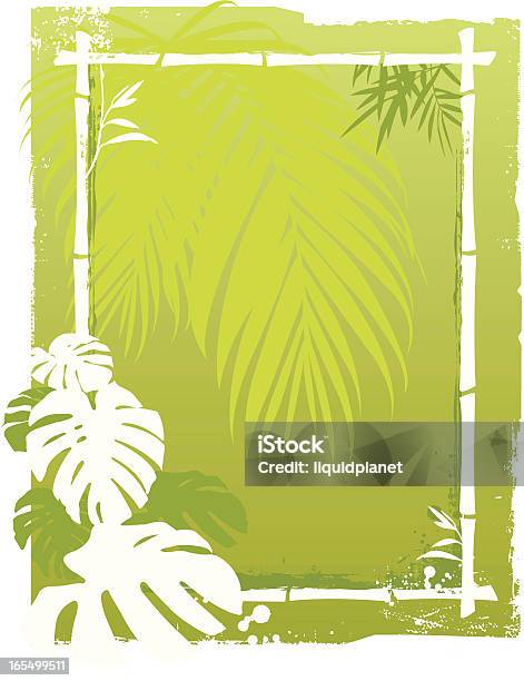 Palm Background Stock Illustration - Download Image Now - Asia, Backgrounds, Bamboo - Plant