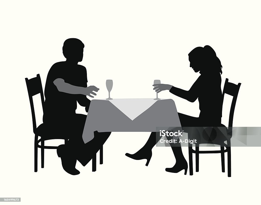 RomanticDinner - arte vettoriale royalty-free di Cena