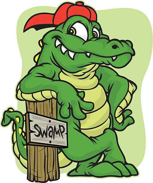 Vector illustration of GATOR LEAN