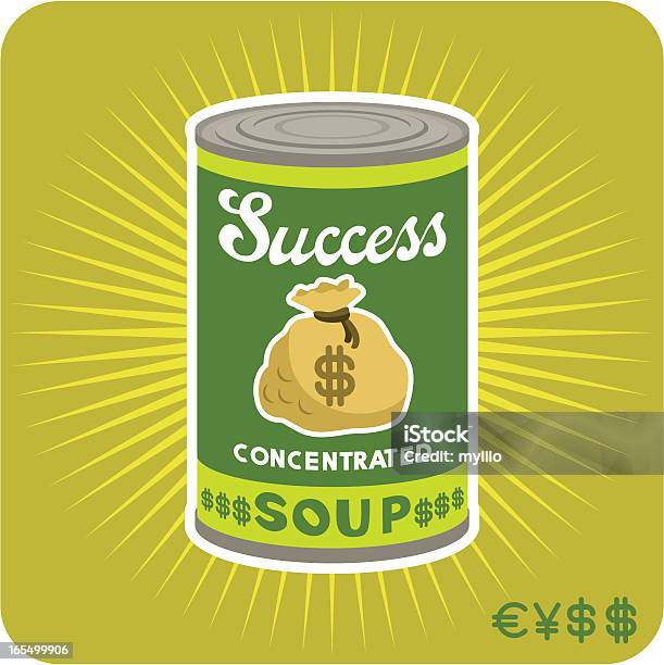 Negócio Soup Pop Art Andy Warhol Lata De Estanho - Arte vetorial de stock e mais imagens de Arte Pop