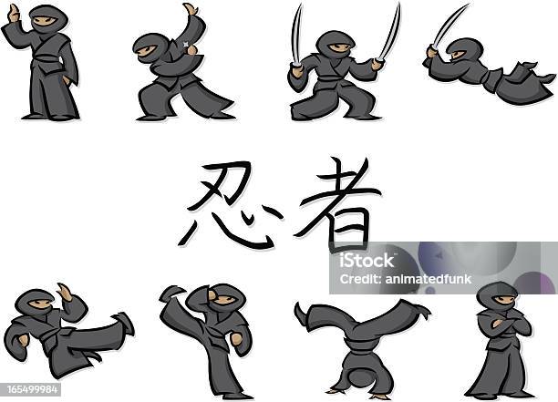 Ilustración de Pequeños Ninjas y más Vectores Libres de Derechos de Actividad - Actividad, Actividades y técnicas de relajación, Adulto