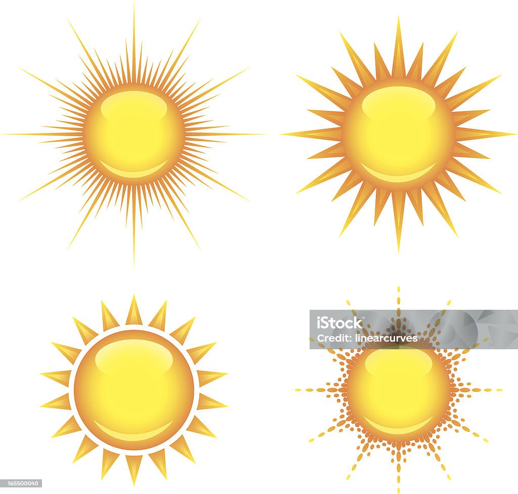 Glänzende suns - Lizenzfrei Vektor Vektorgrafik