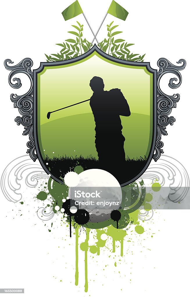 Emblème de Golf - clipart vectoriel de Activité libre de droits