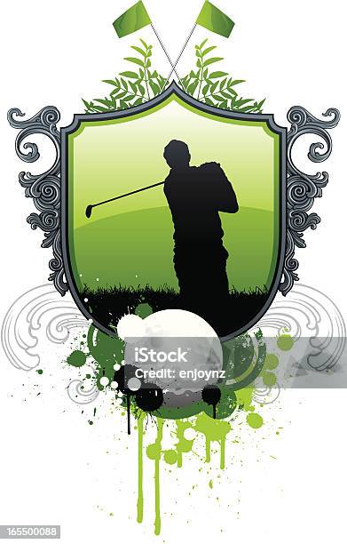 Emblème De Golf Vecteurs libres de droits et plus d'images vectorielles de Activité - Activité, Adulte, Arbre