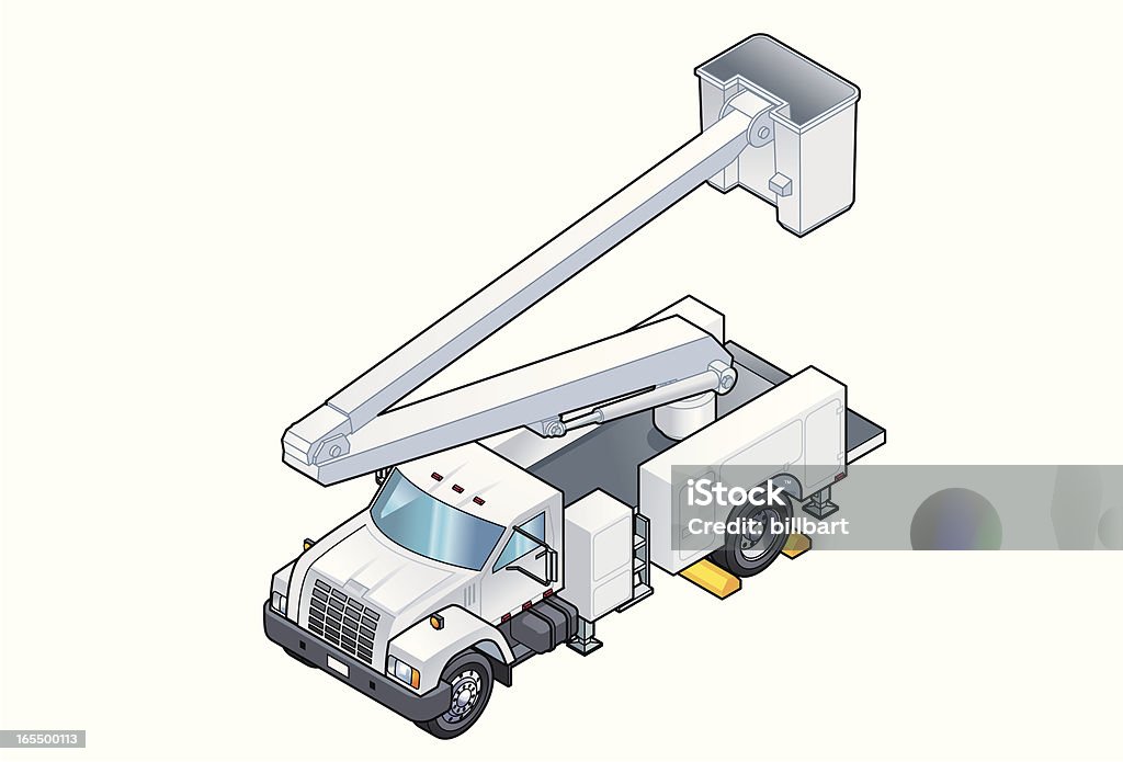 Isometric caminhão Utilitário - Vetor de Projeção isométrica royalty-free