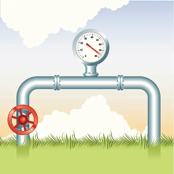 Vector illustration of Nature and valves