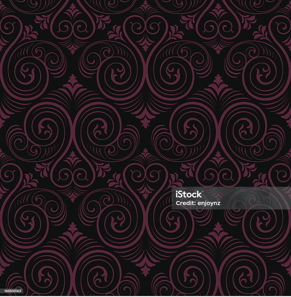 Seamless wallpaper background Elegant repeating wallpaper (will tile endlessly) Colors are easily changed. Old stock vector