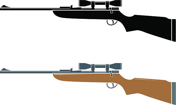 Vector illustration of Rifle