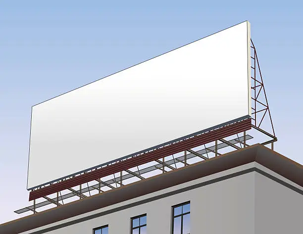 Vector illustration of Blank billboard