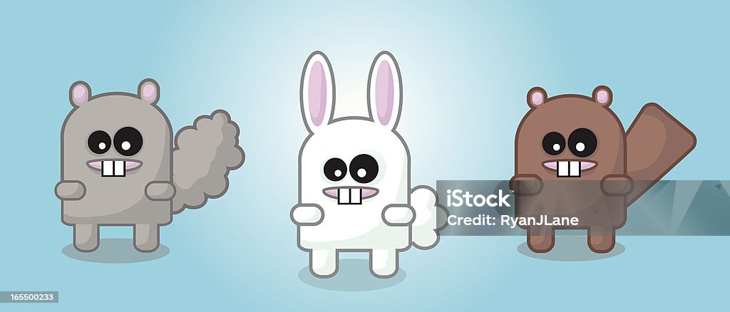 Cute Strange Vector Animals They are so cute they might make you sick... Animal stock vector