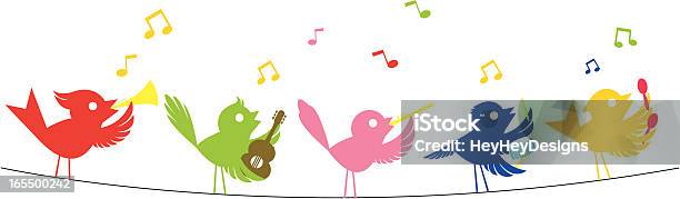 Piosenka Ptaki - Stockowe grafiki wektorowe i więcej obrazów Muzyka - Muzyka, Ptak, Ptasi śpiew