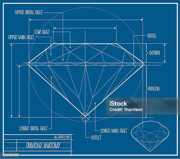 Vecteur Diamond Imprimé Vecteurs libres de droits et plus d'images vectorielles de En forme de losange - En forme de losange, Plan, Plan d'architecte