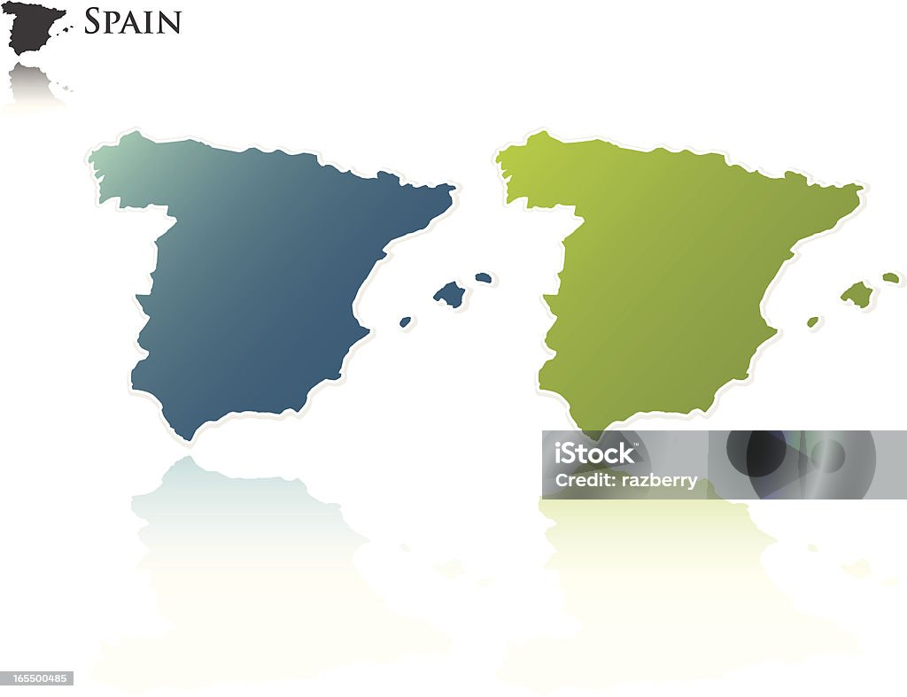Испания Контур - Векторная графика Без людей роялти-фри