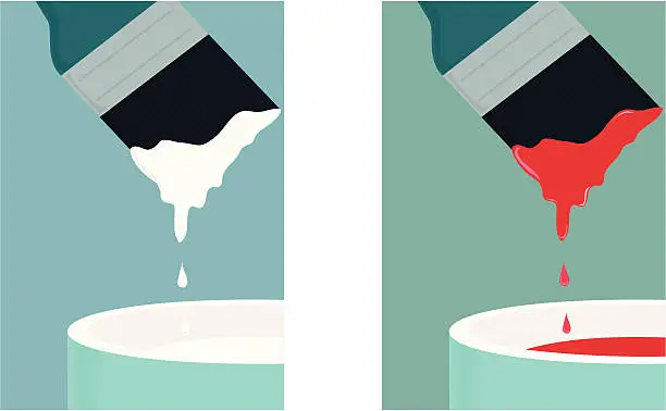 Vector illustration of Dripping Paint