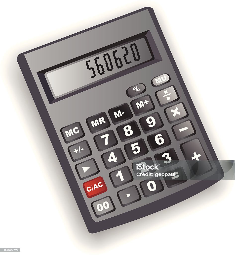 A calculadora - Royalty-free Calculadora arte vetorial