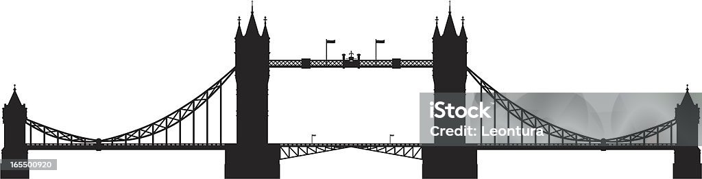 Tower Bridge, Londres - arte vectorial de Tower Bridge libre de derechos