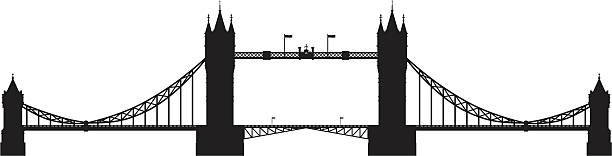 stockillustraties, clipart, cartoons en iconen met tower bridge, london - tower bridge