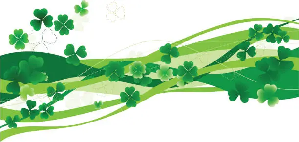 Vector illustration of Saint Patrick's Day border