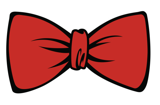 A necktie in the form of a bow.