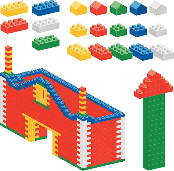 Vector illustration of Plastic Block (CMYK eps8)