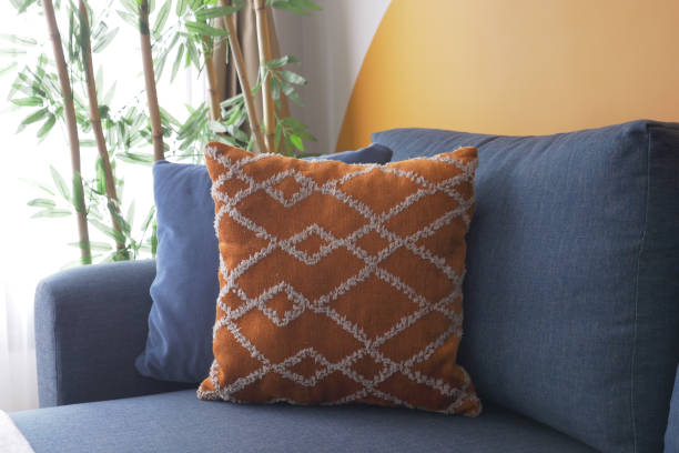 istock modern blue sofa with pillows in living room at home 1655019949