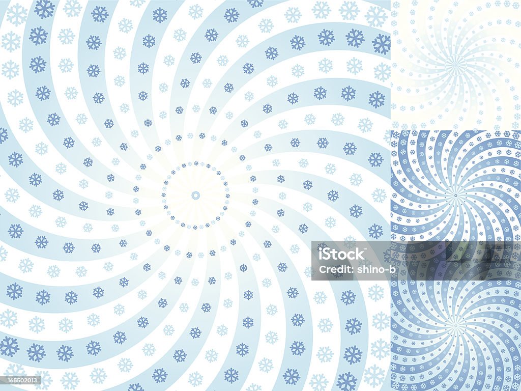 Radial fundo de neve - Vetor de Abstrato royalty-free