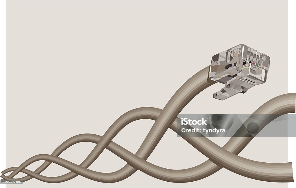 ネットワークコネクタ - ケーブル線のロイヤリティフリーベクトルアート