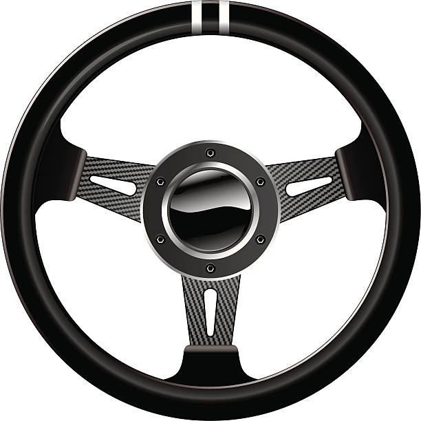 illustrations, cliparts, dessins animés et icônes de volant sport - steering wheel motorized sport stock car racecar