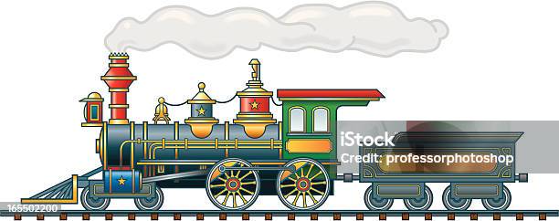 Vetores de Locomotiva A Vapor E Carinhoso e mais imagens de Locomotiva a vapor - Locomotiva a vapor, Locomotiva, Motor Road-going Steam